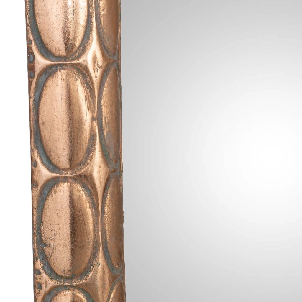 Specchio in metallo dorato 77,5x6,5x167h cm