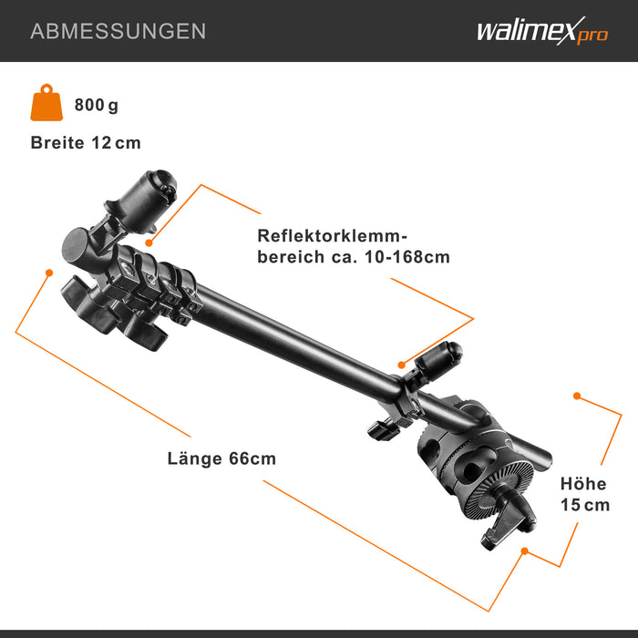 Walimex supporto per riflettore, 10-168cm
