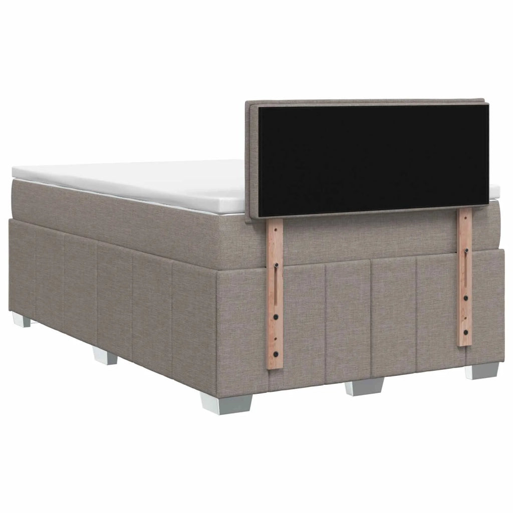 Letto box spring con materasso Tortora 120 x 200 cm Tessuto 3452660