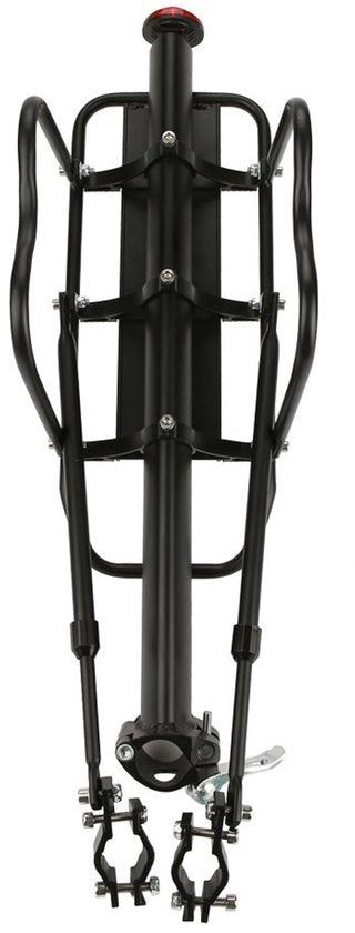 Borsa per bagagli per bicicletta in lega leggera - Corrosione resistente - Flessibile - Facile da installare - Carico massimo - Adatto per diametro manubrio fino a 33 mm - Porta bicicletta con staffa