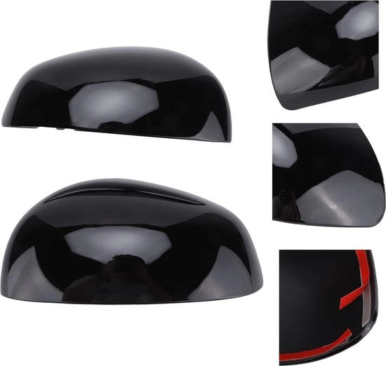 Specchio retrovisore coprioggetti adesivi di sostituzione - Smart Fortwo/Forfour 453 2015-2021 - Nero lucido - Installazione semplice