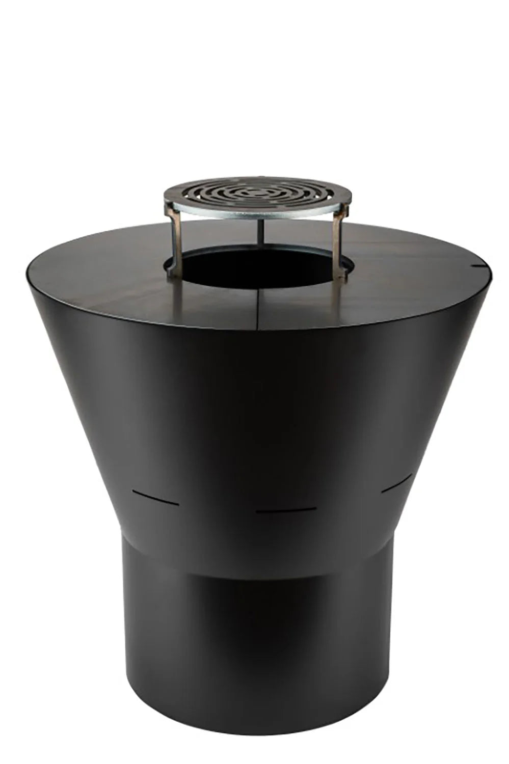 Barbecue a Legna Ø80x78 cm Azalea in Acciaio Nero Alta Temperatura