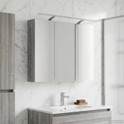 Mobiletto per specchio da bagno con lo scaffale Grigio Sonoma