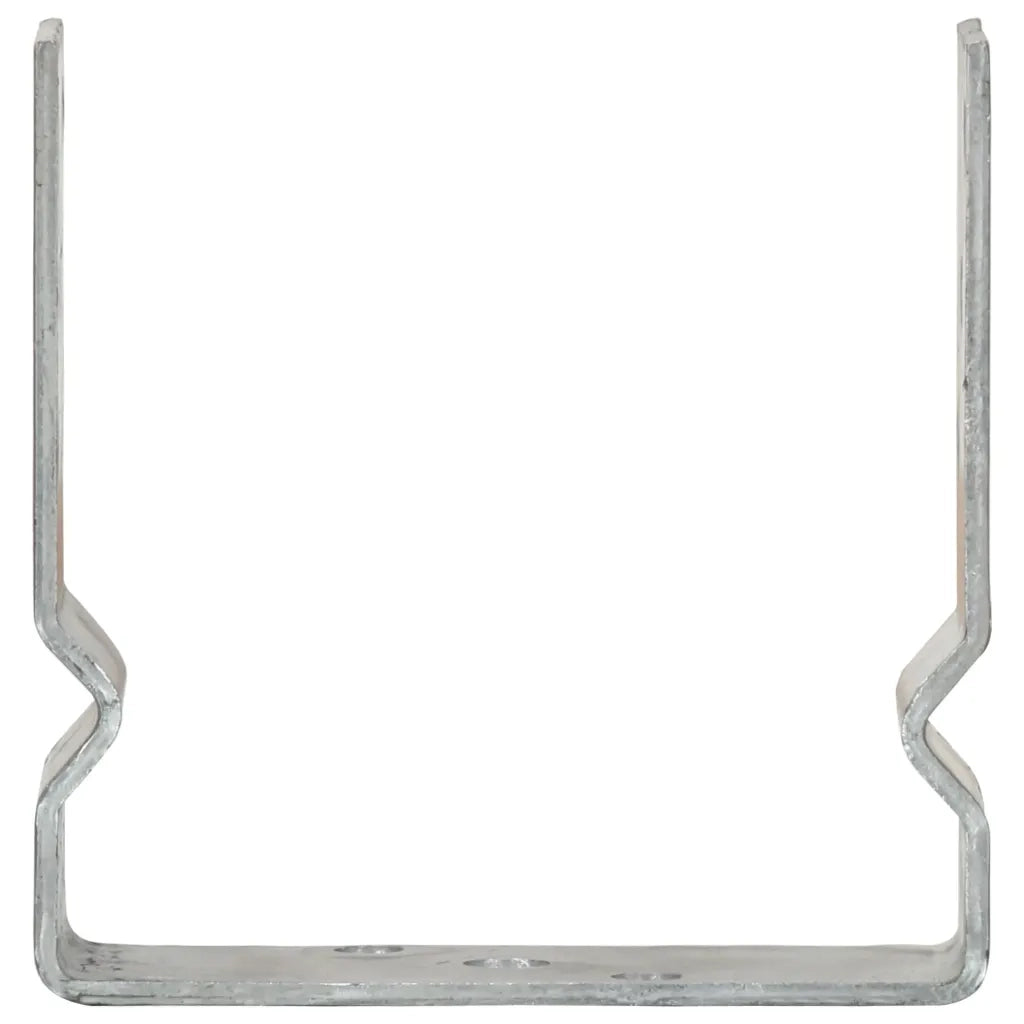 vidaXL Picchetti per Recinzione 12pz Argento 14x6x15cm Acciaio Zincato