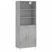 Buffet credenza cassettiera armadio mobile contenitore organizer cucina soggiorno salotto alto 69,5 x 34 x 180 cm legno ingegnerizzato grigio 02_0034681