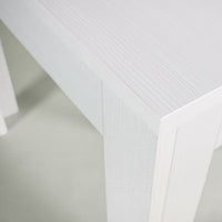 Consolle Allungabile in Legno H76,5x47x90/147cm 2 Allunghe Magix Larice Sbiancato Classica