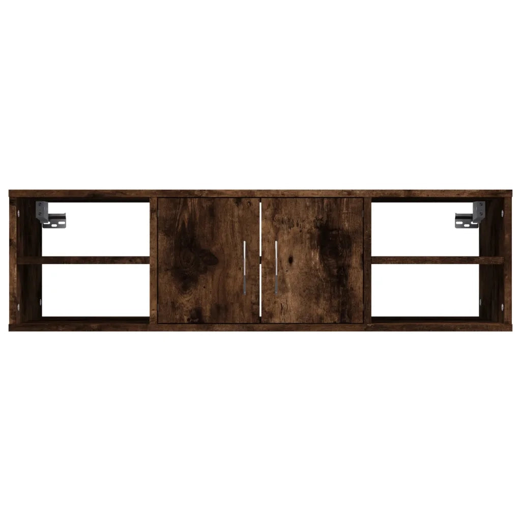 Mensola a Muro Rovere Fumo 102x30x29 cm Legno Multistrato 826363