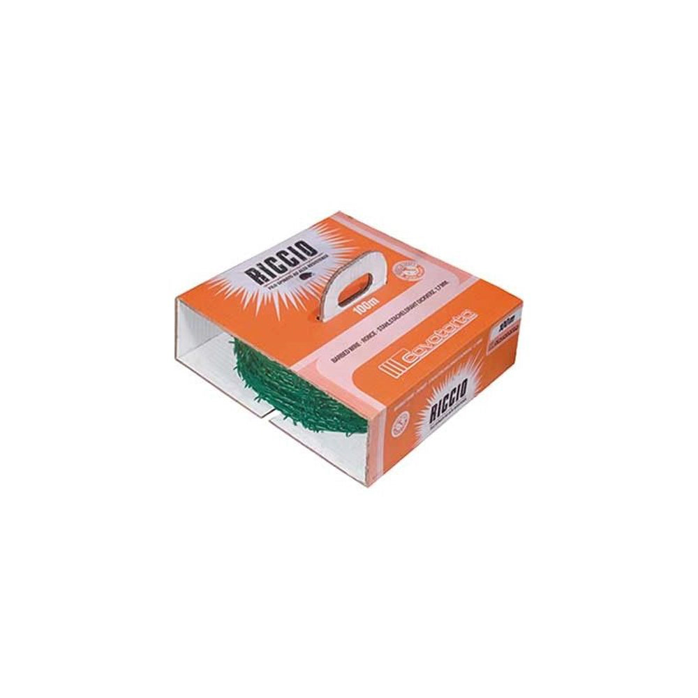 FILO SPINATO PLASTIFICATO RICCIO RECINZIONE CORDA SPINOSA 2,1mm 100mt CAVATORTA