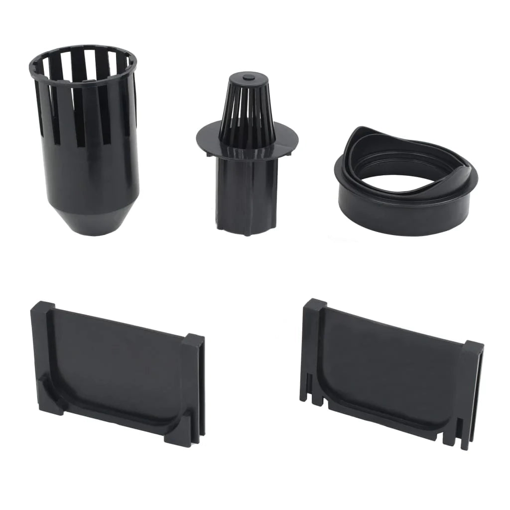 Set di 3 canaline di drenaggio in acciaio per drenaggio vialetto 100 cm patio esterno 02_0002993