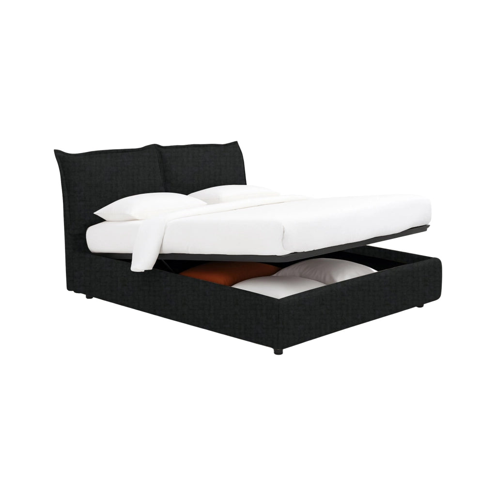 Chatteris, Letto Singolo Sfoderabile Made in Italy, Grigio Scuro