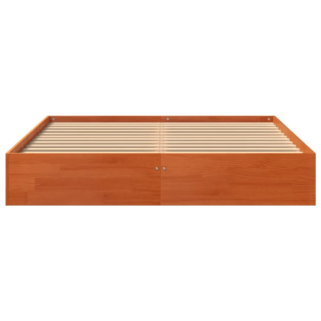 Giroletto senza Materasso Marrone Cera 120x200 cm Legno di Pino