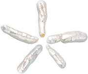 Set di Parelle in Acciaio 10pz - Parelle Onregolari in Acciaio Inossidabile - Parelle di Acqua Dolce - Parelle di Spaziatura - Materiali per Creare Gioielli Artigianali