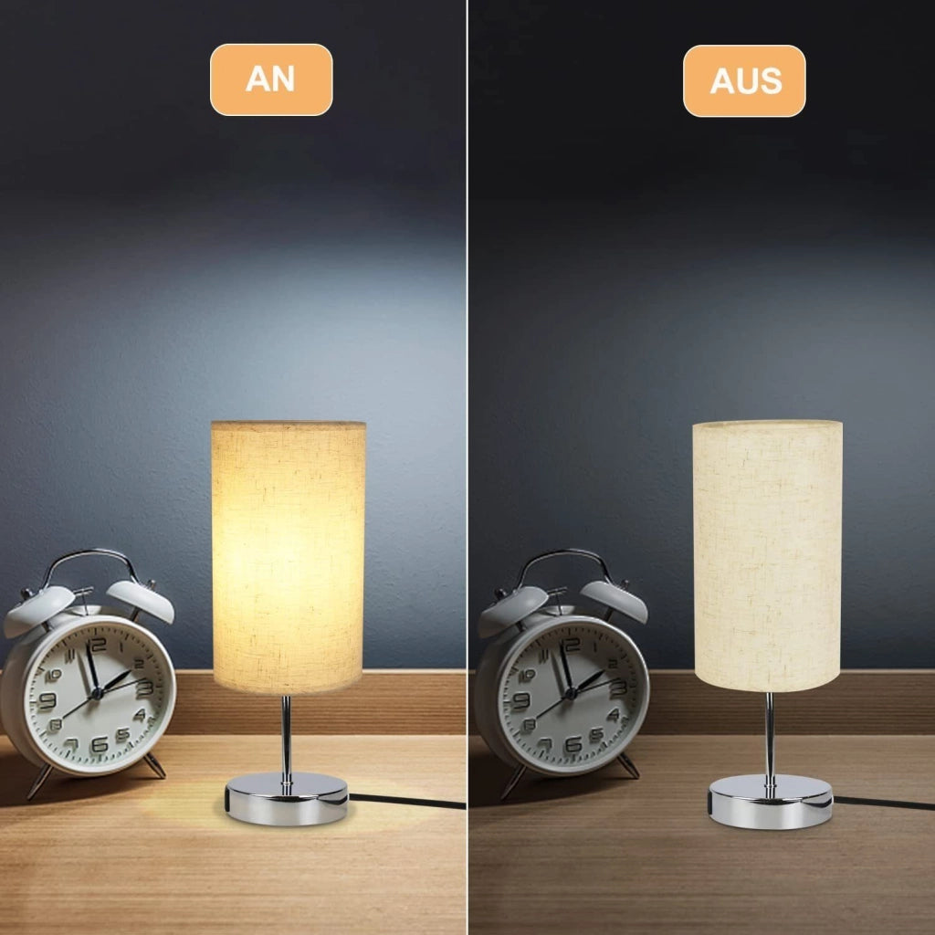 ZMH Lampada da tavolo vintage touch dimmerabile E27 LED bianco caldo USB ricarica per comodino camera letto