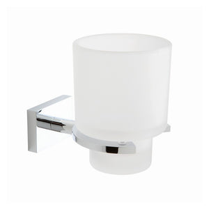 Porta bicchiere in vetro satinato - serie Sting