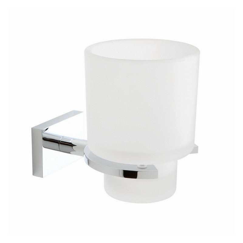 Porta bicchiere in vetro satinato - serie Sting