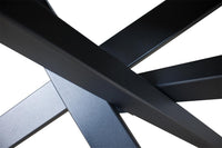 Tavolo Allungabile 120-180x90x74 cm Ganty piano Quercia Naturale bordo Antracite