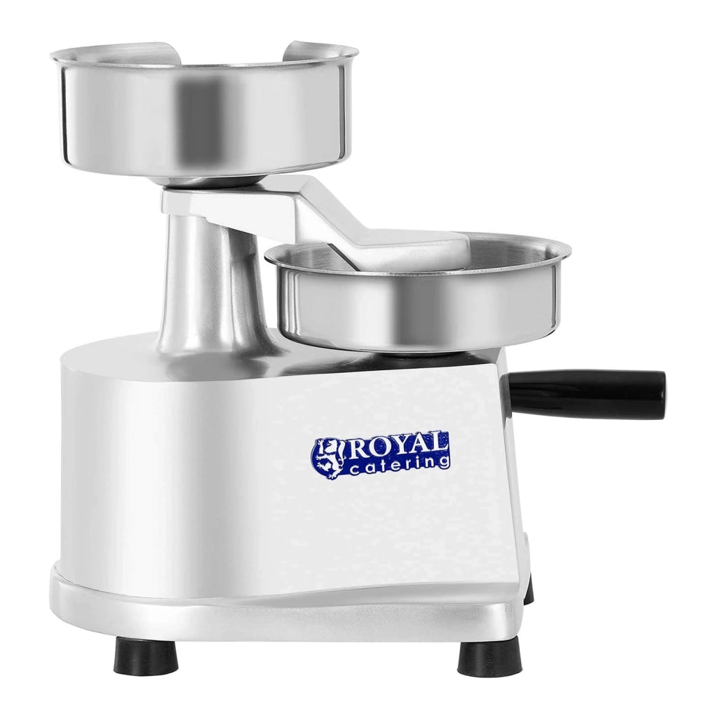 Macchina per hamburger professionale da 130 mm con contenitore in acciaio inox 14_0004980