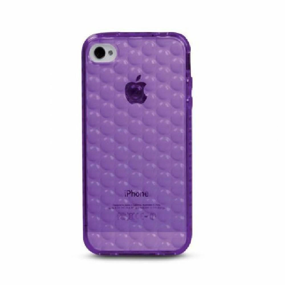 Trade Shop - Sbs Bubble Custodia Case Cover Smartphone Per Apple Iphone 5 5g 5s Viola -