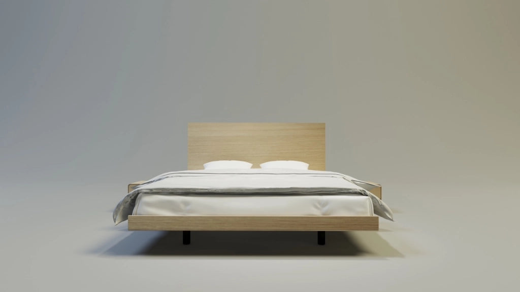 LETTO IMBOTTITO SONAR FOUR 200x200 SOLIK OAK NATURALE