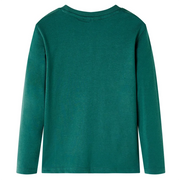 Maglietta per Bambini Maniche Lunghe Verde 128 12647
