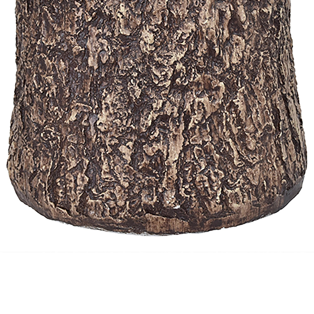Base Supporto Albero di Natale Tronco Universale Resina Ferro Marrone H 41 cm