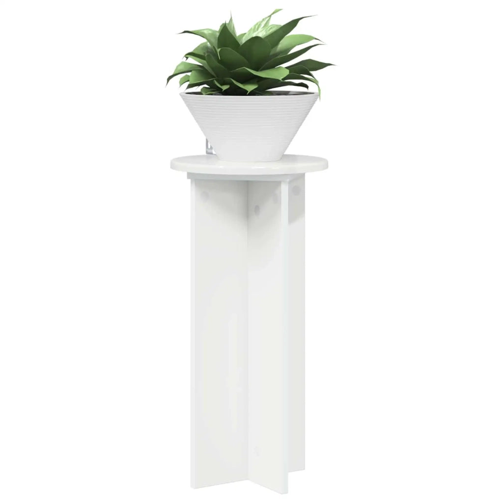 Supporto per piante 2 pcs Bianco Lucido 29,5 x 29,5 x 60 cm 899721