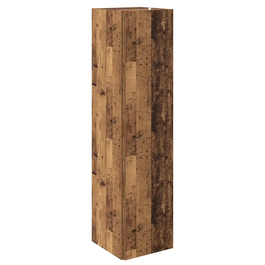 Scaffale Angolare Legno Vecchio 33x33x132 cm in Truciolato