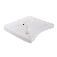 Lavabo ergonomico bianco con appoggiagomiti