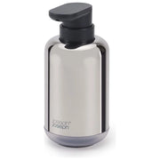 Joseph Joseph 70582 EasyStore Luxe Dispenser per Sapone 0.3 L Acciaio Inox con Finestra di Riempimento Trasparente e Base Antiscivolo colore Acciaio inox