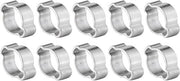 Slangklemmen in acciaio inox zincato (10 pezzi) - Due-ore 5-23mm - per tubi di benzina (17-20mm)