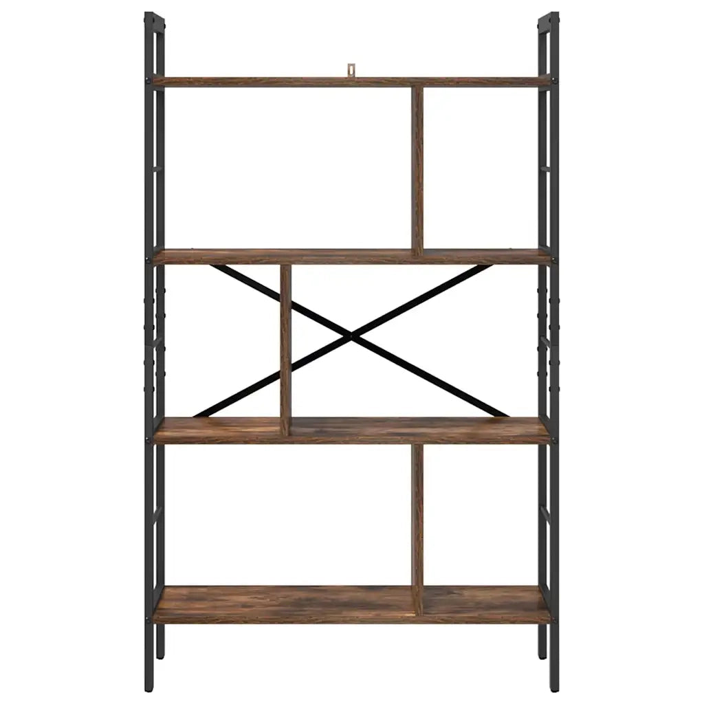 Libreria Rovere fumé 75 x 30 x 123,5 cm Legno multistrato