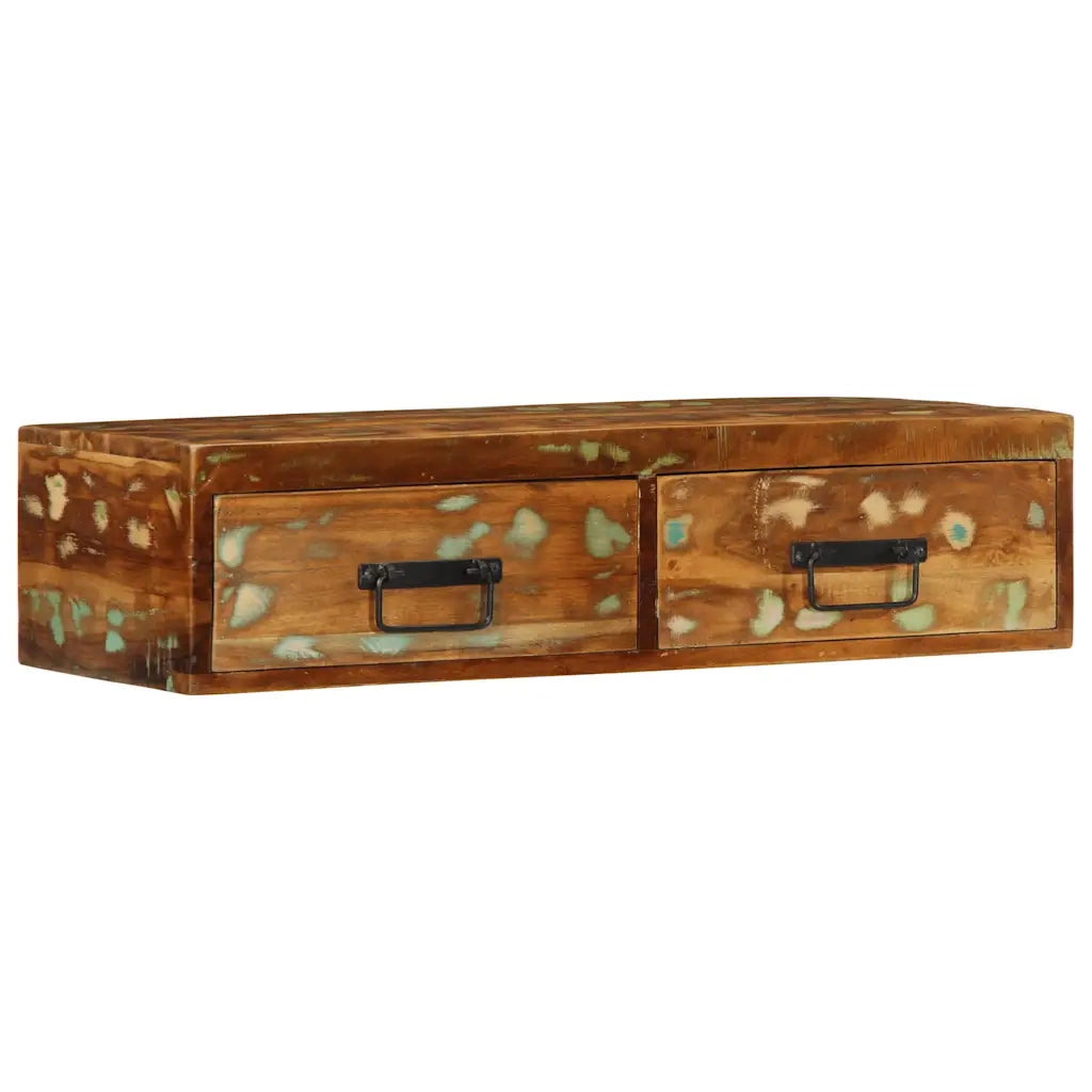 Mobile TV a Parete 80x30x19 cm in Legno Massello di Recupero 4017462