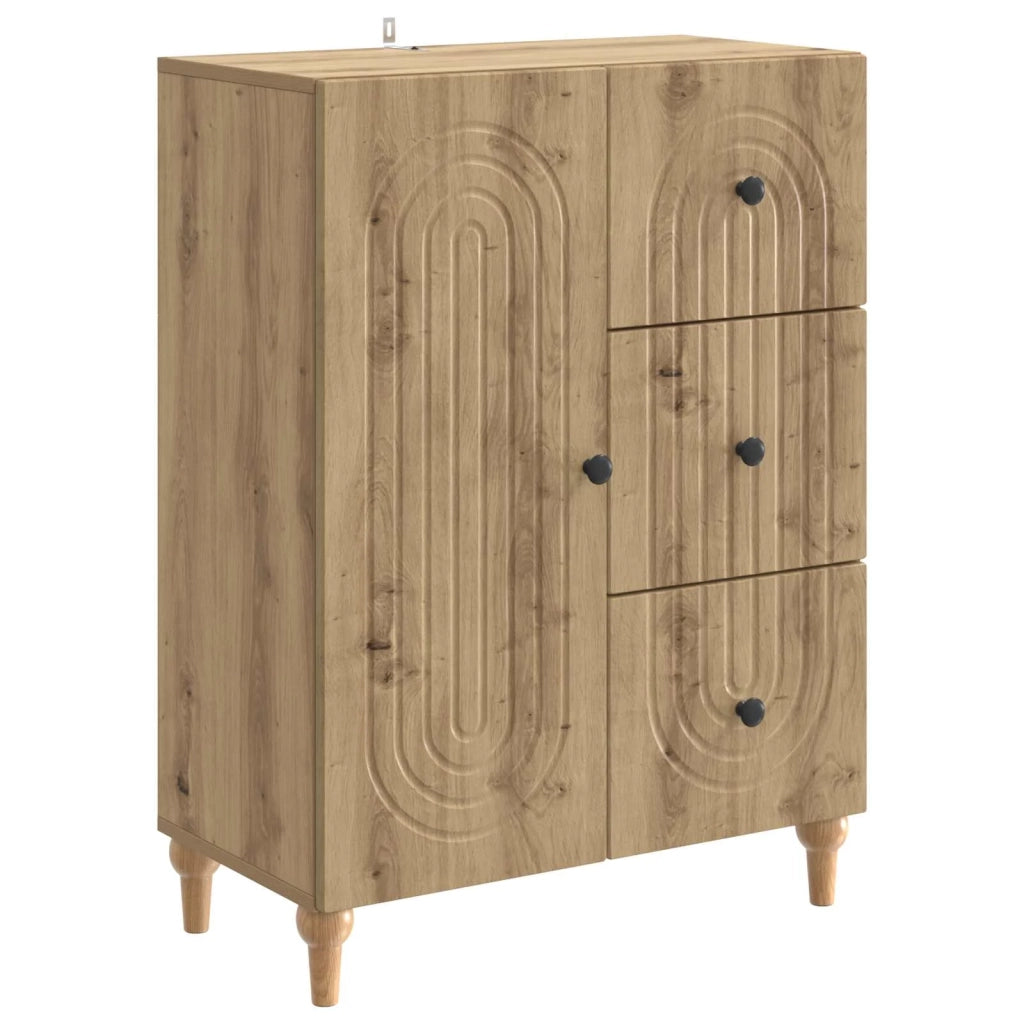 Credenza con cassetto Rovere Artigianale 66 x 34,5 x 90 cm