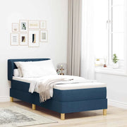 Letto a molle con materasso Blu 80 x 200 cm Tessuto 3340247