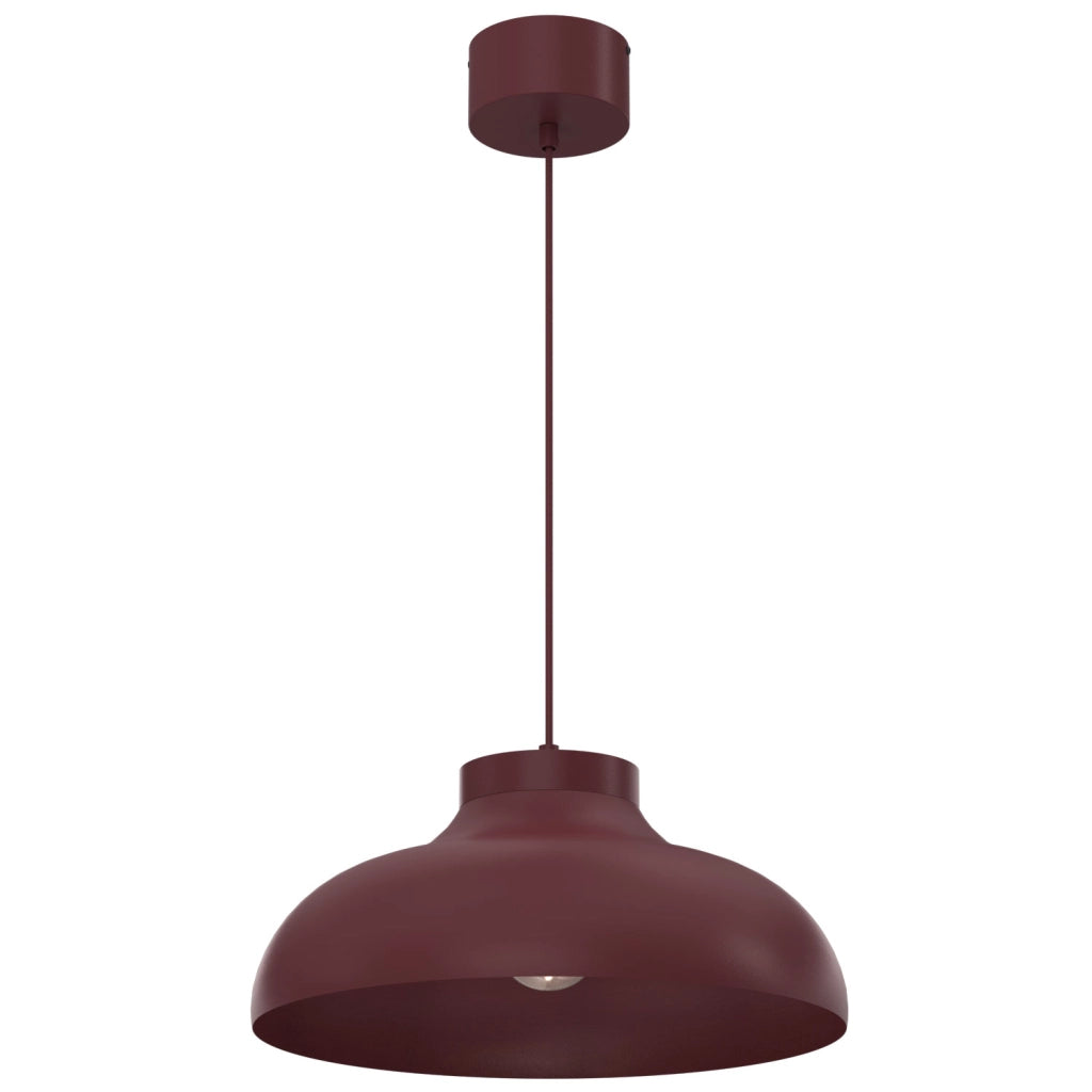 Lampada sospesa Basca 1xE27 bordo metallo Luminex
