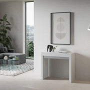 Consolle allungabile 90x40/196 cm Roxell Small bianco frassino