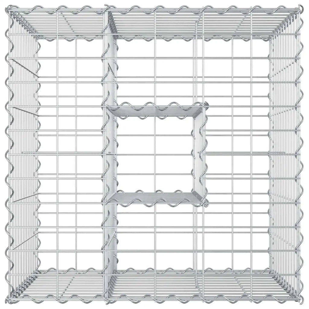 Letto rialzato in gabbione Argento 42033320
