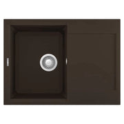 Lavello Elleci Incasso 1 vasca 68x50 Easy 135 Granitek Espresso Marrone LGY13578