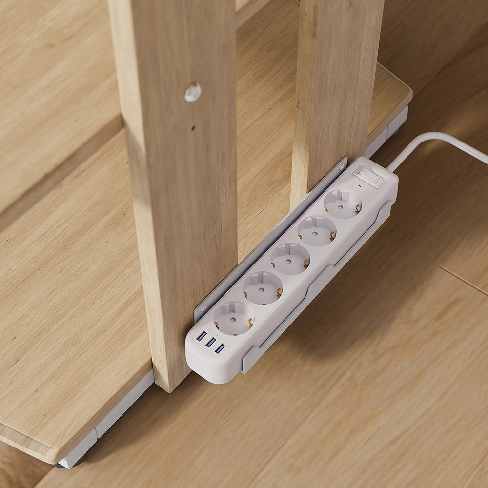 Vicco Ripiano portaoggetti Sonoma/Bianco 61 x 78 cm 4 ripiani aperti