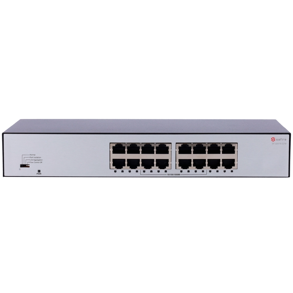 Switch 16 porte Gigabit Safire 10/100/1000 Mbps Plug & Play