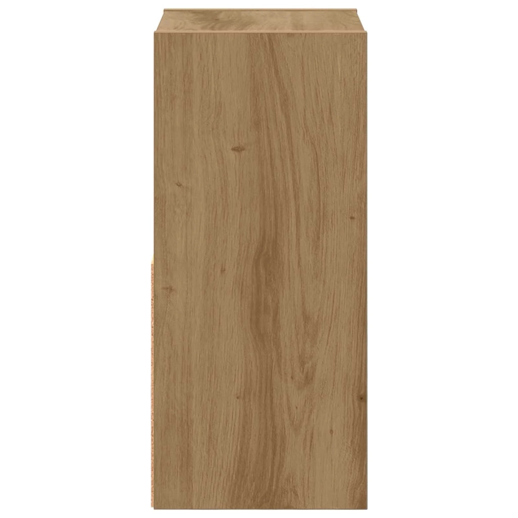 Set di 2 Comodini | Armadio da Notte | Mobiletto da notte Rovere artigianale 25,5 x 22 x 49,5 cm