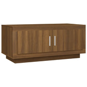 Tavolino salotto | Tavolino da caff¨¨ | Tavolino da Soggiorno Rovere Marrone 102x50x45 cm Legno Multistrato