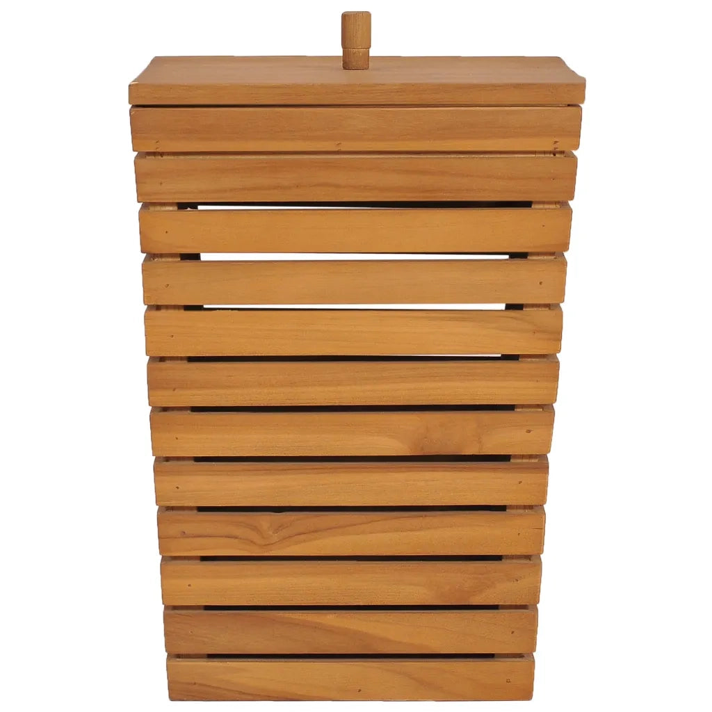 Cesto Portabiancheria 30x30x45 cm in Massello di Teak cod mxl 49650