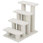 Albero di gatto per graffiare in truciolare, Albero rampicante per gatti 60cm Bianco-Alberi Tiragraffi