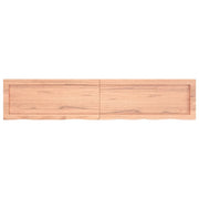 vidaXL Ripiano Muro Marrone 140x30x(2-4) cm Massello Rovere Trattato