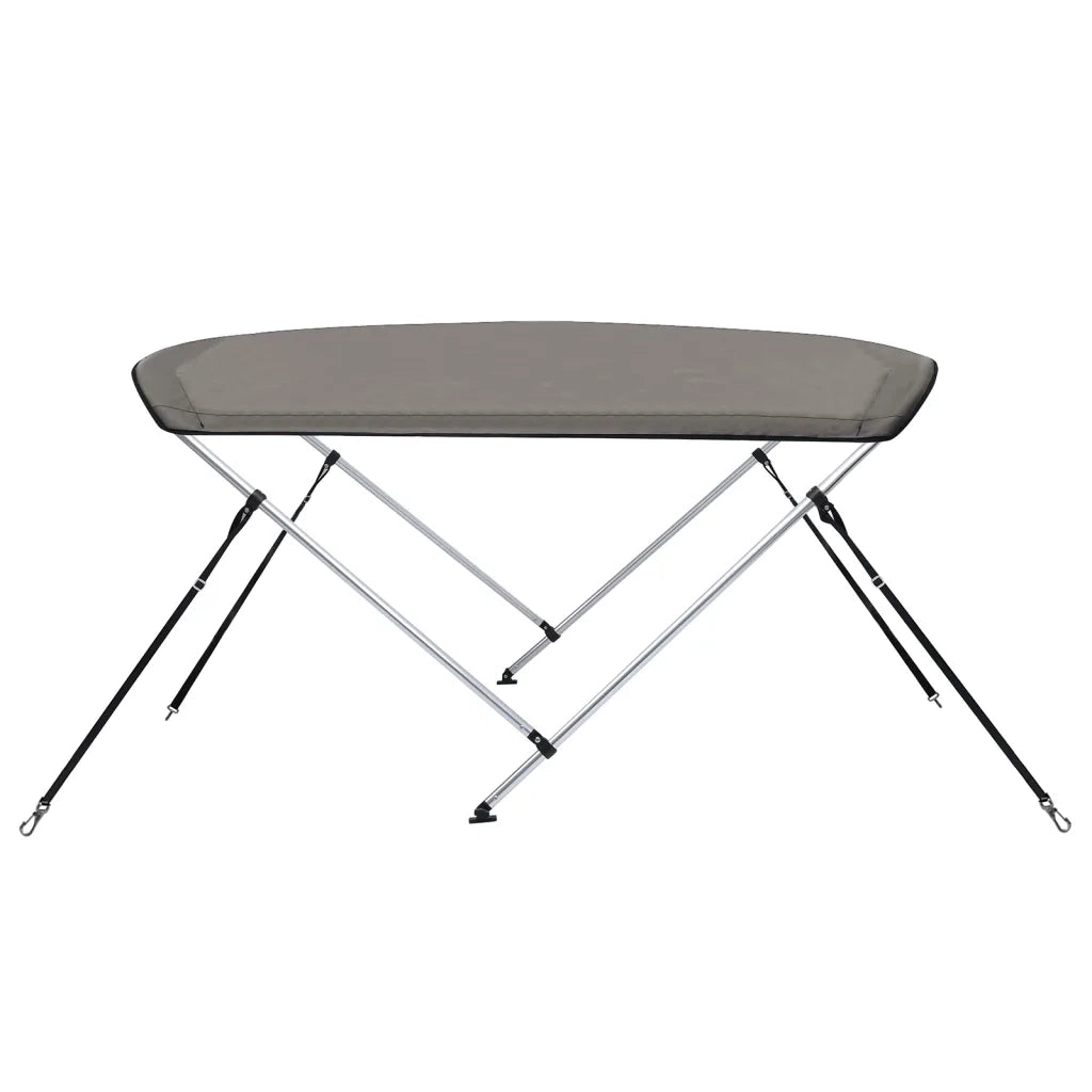Bimini di Prua con Tendalino 2 Archi Grigio 180x150x110 cm CFW4648548