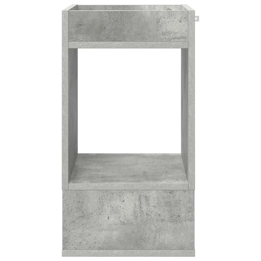 Tavolino Grigio cemento 30 x 30 x 56 cm Legno ingegnerizzato 890934