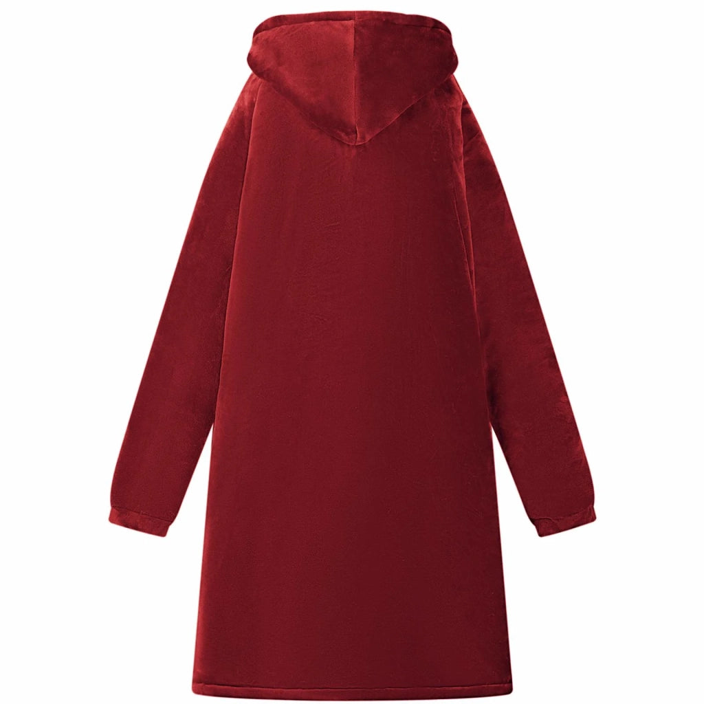 Felpa coperta Rosso Bordeaux M Pile e Flanella CFW5880923