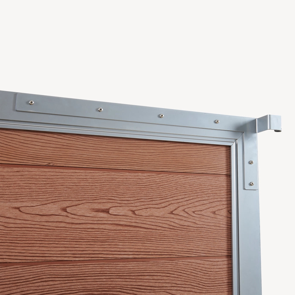 Cancello da Giardino Pedonale Segovia 90x180 cm Porta per Recinzione con Serratura - Marrone NEU.HOLZ