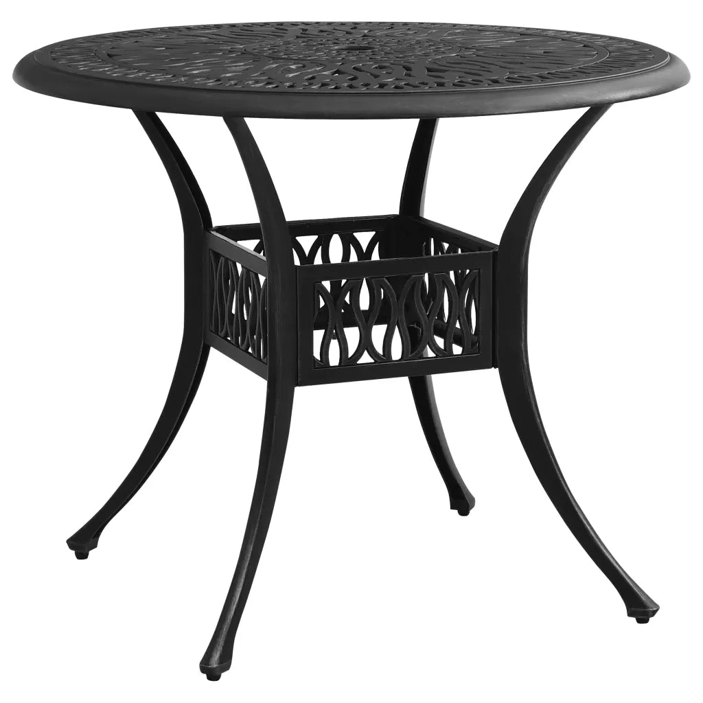 Set da Bistrot 5 pz in Alluminio Pressofuso Nero cod mxl 37788